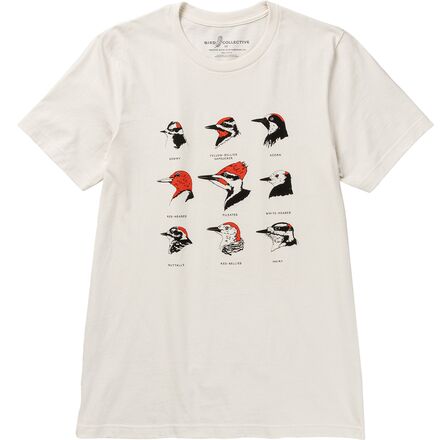 Bird Collective - Woodpeckers T-Shirt - Natural