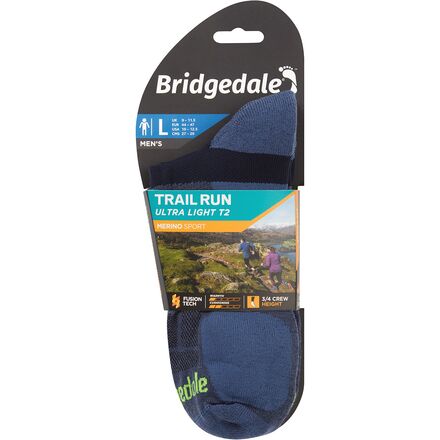 Bridgedale - Trail Run Ultralight T2 Merino Performance 3/4 Crew Sock