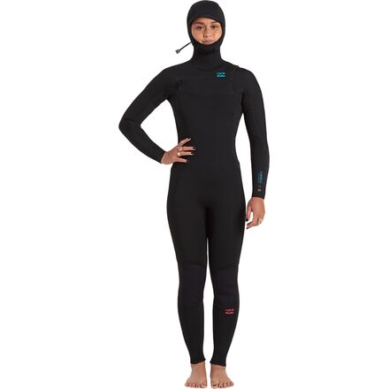 Billabong - 5/4 Furnace Synergy Chest-Zip Hooded Full Wetsuit - Women's