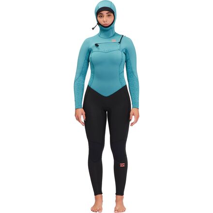 Billabong - 5/4mm Synergy Hooded CZ Full Wetsuit - Women's - Marine
