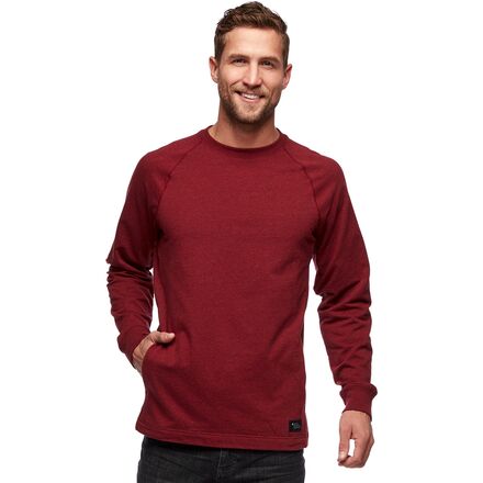 Black Diamond - Basis Crew - Men's - Dark Crimson Heather