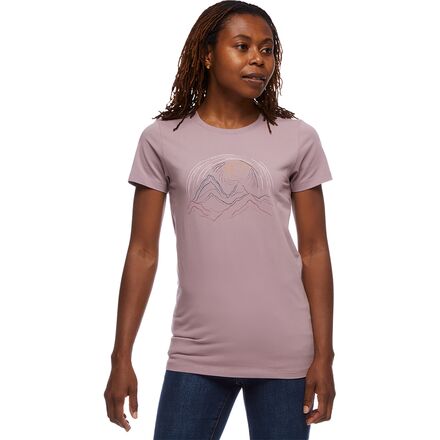 Black Diamond - Summit Scribble T-Shirt - Women's - Wood Violet