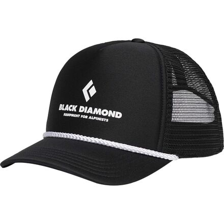 Black Diamond - Flat Bill Trucker Hat - Black/Black Eqpmnt for Alpnst