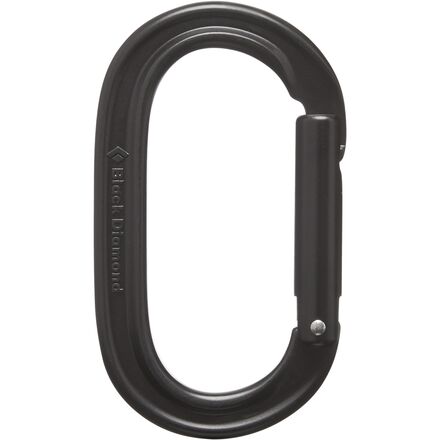 Black Diamond - Oval Keylock Carabiner - Black