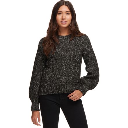 Basin and Range - Cable Knit Bell Sleeve Sweater - Women's-Past Season - Black