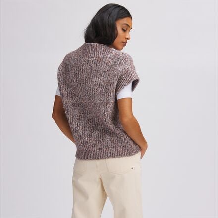 Basin and Range - Cable Sweater Vest - Marled - Past Season - Women's