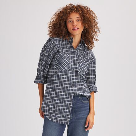 Long Sleeve Plaid Shirt - Women's