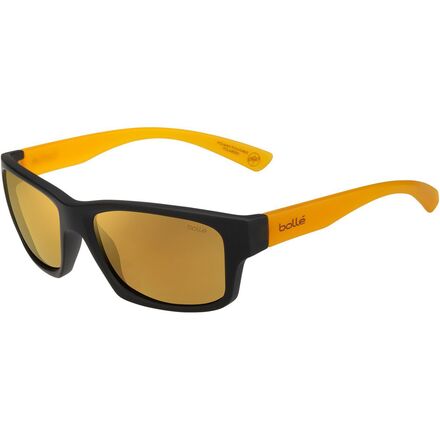 Bolle - Holman Polarized Sunglasses - Floatable Black Crystal Honey Matte/Brown Gold