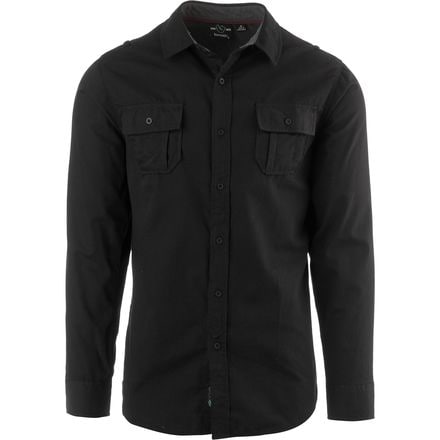 Burnside - Solid DP Button Down Long-Sleeve Shirt - Men's