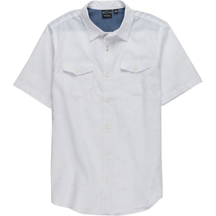 Burnside - Textured Short-Sleeve Button-Down Shirt- Men's