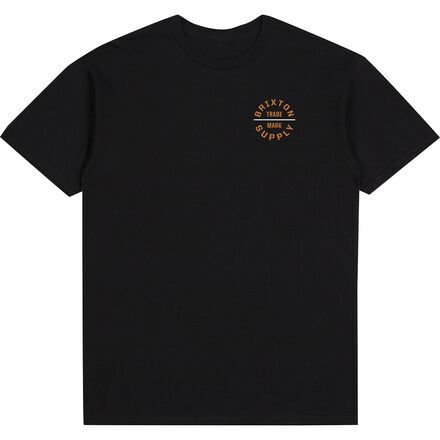 Brixton - Oath V Standard T-Shirt - Men's - Black/Burnt Orange/White