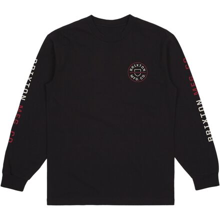 Brixton - Crest Long-Sleeve T-Shirt - Men's - Black/Cream