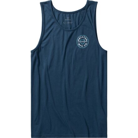 Brixton - Crest Tank Top - Men's - Joe Blue