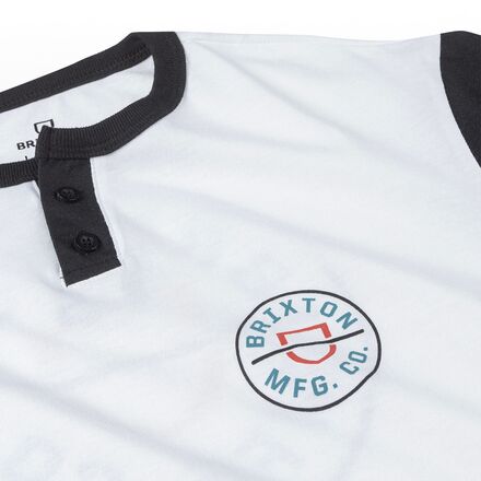 Brixton - Crest Short-Sleeve Henley Knit T-Shirt - Men's
