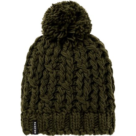 Burton Women\'s Recycled Kismet Beanie Hat Stout White Pom Hand Knit NWT Burton Recycled Kismet Beanie | WinterWomen main image 4