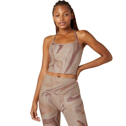Beyond Yoga - Spacedye Printed Slim Racerback Cropped Tank Top - Women's