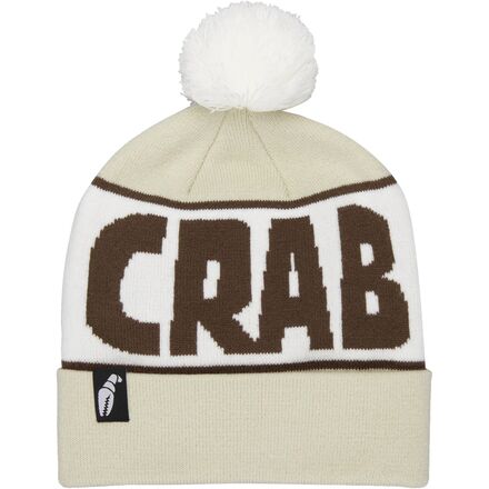 Crab Grab - Pom Beanie - Coffee Cream