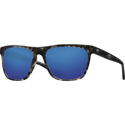 Costa - Apalach 580G Polarized Sunglasses - Shiny Black Kelp Frame/Blue Mirror
