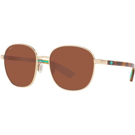 Costa - Egret 580P Polarized Sunglasses - Shiny Gold/580P Polycarbonate/Copper