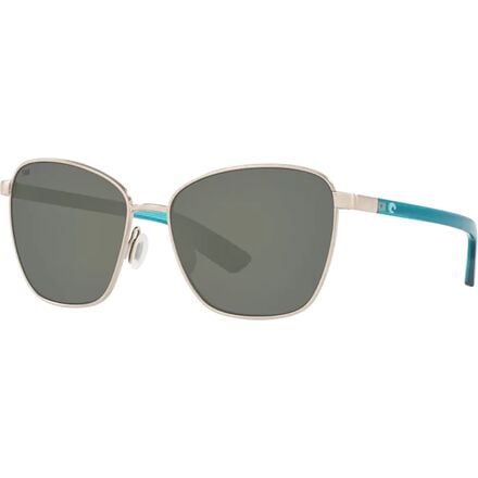 Costa - Paloma 580P Polarized Sunglasses - Brushed Silver/580P Polycarbonate/Gray