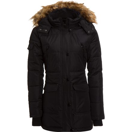 Celsius - Faux Fur Hooded Quilted Insulated Parka - Women's
