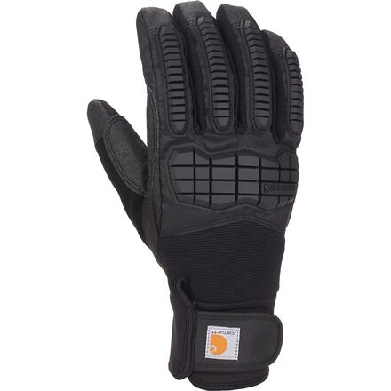 Carhartt Gloves - WP Insulated Knuckle Guard Secure Cuff Glove - Men's - Black