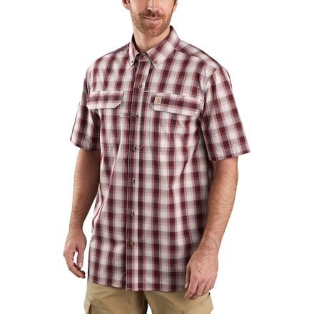 Carhartt - Force Short-Sleeve Button-Front Plaid Shirt - Men's - Dark Barn Red