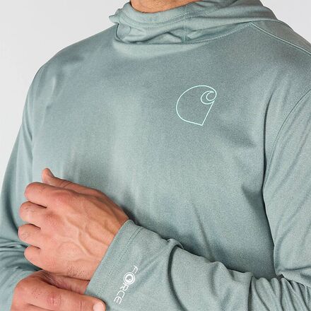 Carhartt - Force SunDefender LW Long-Sleeve Hooded Logo T-Shirt - Men's