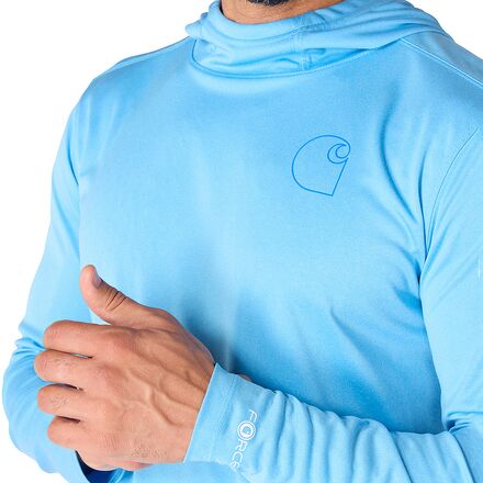 Carhartt - Force SunDefender LW Long-Sleeve Hooded Logo T-Shirt - Men's