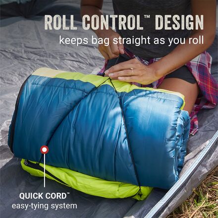 Coleman - Kompact Big & Tall Contour Sleeping Bag: 40F Synthetic