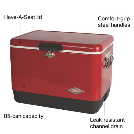 Coleman - Vintage Steel Belted Cooler - 54qt