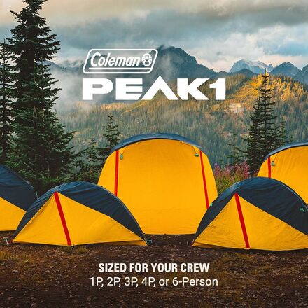 Coleman - PEAK1 Backpacking Tent: 1-Person 3-Season