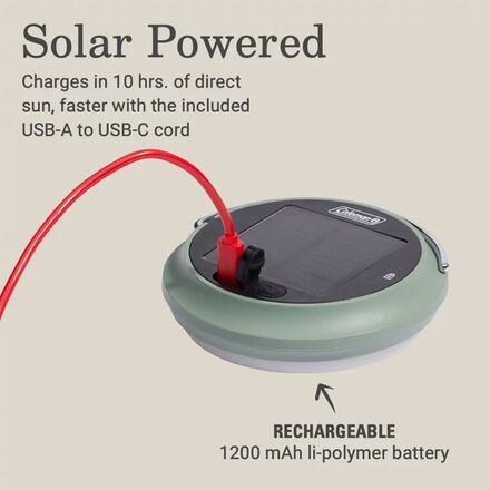 Coleman - Solar 200lm Camping Lantern