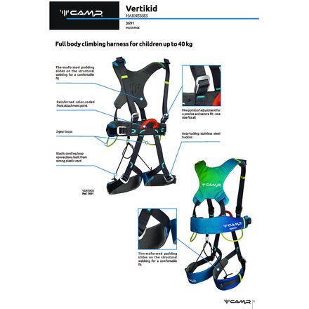 CAMP USA - Vertikid Full-Body Climbing Harness - Kids'