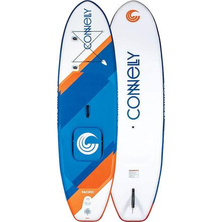 Connelly Skis - Pacific Inflatable Stand-Up Paddleboard + Seat - White/Orange/Blue