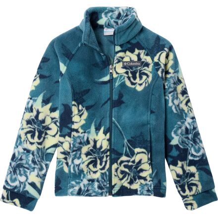 Columbia - Benton Springs II Printed Fleece Jacket - Girls' - Everblue Blossoming