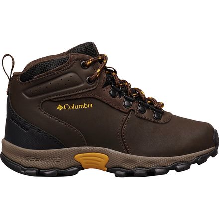 Columbia - Newton Ridge Hiking Boot - Boys' - Cordovan/Golden Yellow