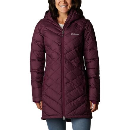 Columbia - Heavenly Long Hooded Jacket - Women's - Marionberry