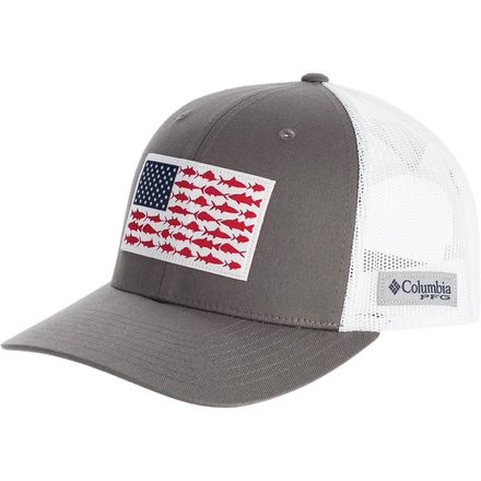 PFG Mesh Fish Flag Snap Back Trucker Hat