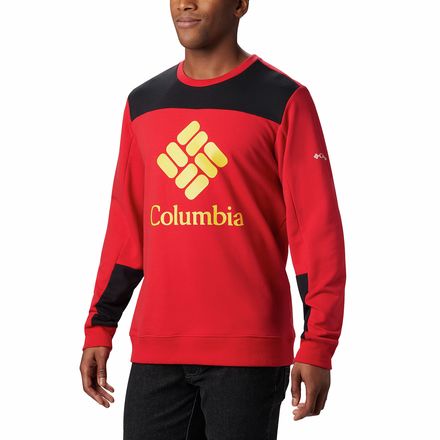 Columbia - Lodge Colorblock Crew Shirt - Men's - Mountain Red/Black