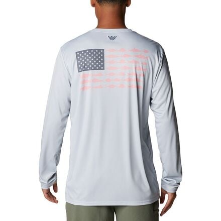 Columbia - Terminal Tackle PFG Fish Flag Shirt - Men's - Cool Grey/City Grey