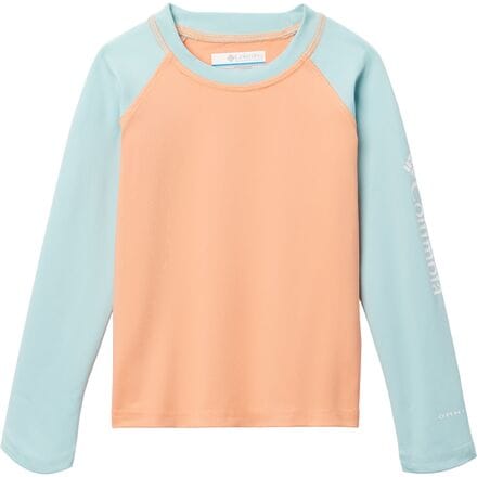 Columbia - Sandy Shores Long-Sleeve Sunguard - Toddlers' - Apricot Fizz/Spray