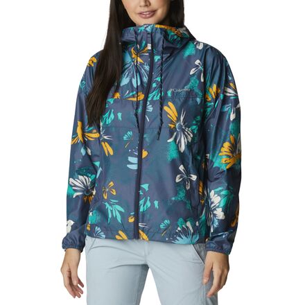 Columbia - Flash Challenger Novelty Windbreaker - Women's - Nocturnal Daisy Party Multi Print