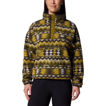 Helvetia II Printed Cropped 1/2-Snap Pullover - Women's