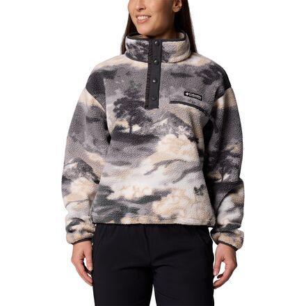 Helvetia II Printed Cropped 1/2-Snap Pullover - Women's