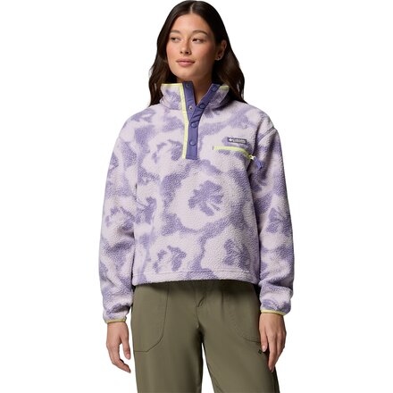 Helvetia II Printed Cropped 1/2-Snap Pullover - Women's