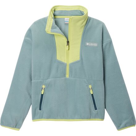 Columbia - Sequoia Grove 1/2-Zip Fleece Jacket - Kids' - Crushed Blue/Neon Light