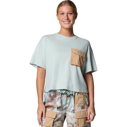 Cove Beach Cropped Pocket T-Shirt - Women's