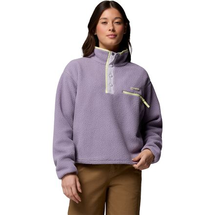 Helvetia II Cropped 1/2-Snap Fleece Pullover - Women's