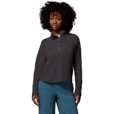 Holly Hideaway Waffle 1/2 Snap Pullover - Women's